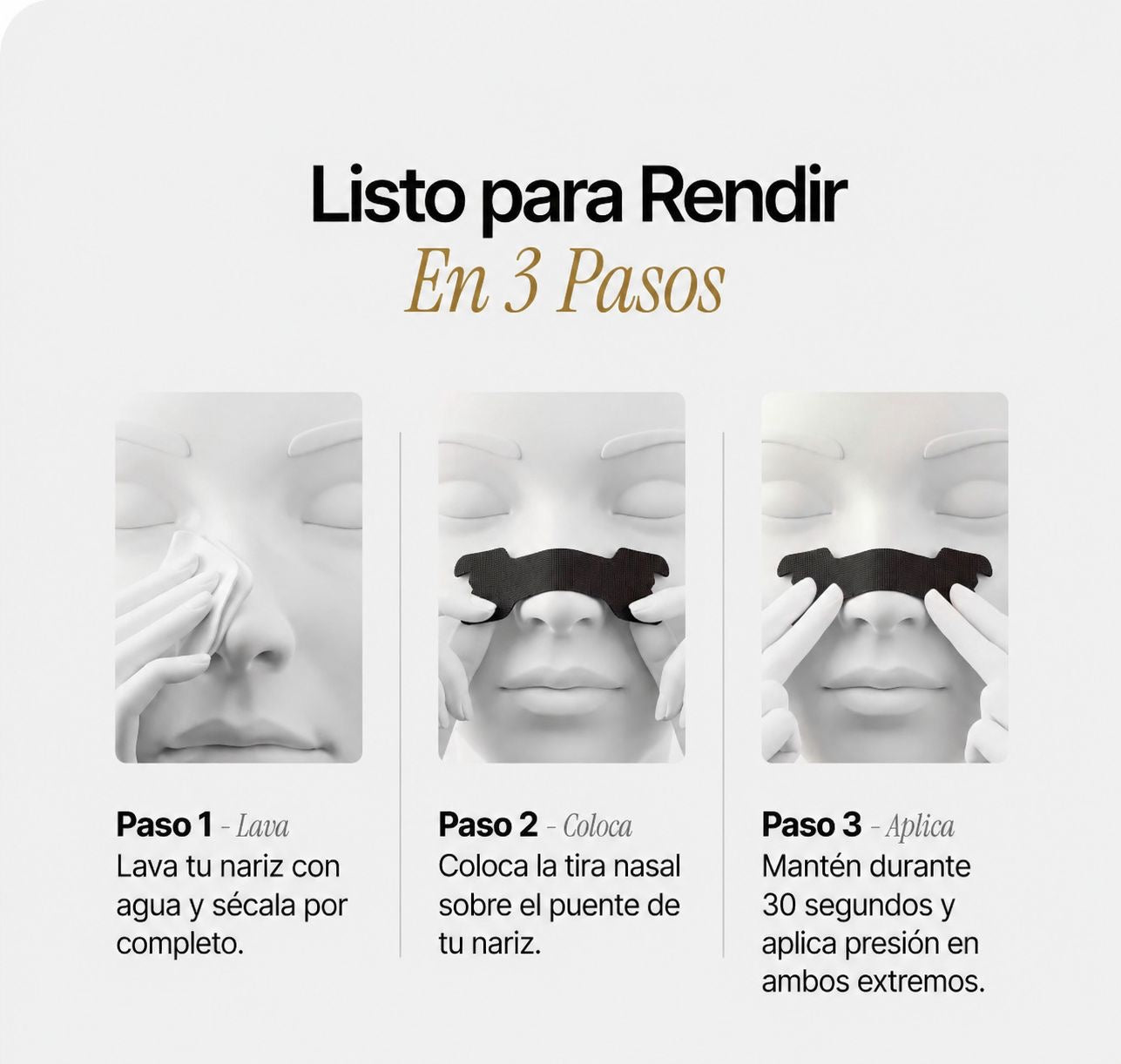 Tiras Nasales Negra
