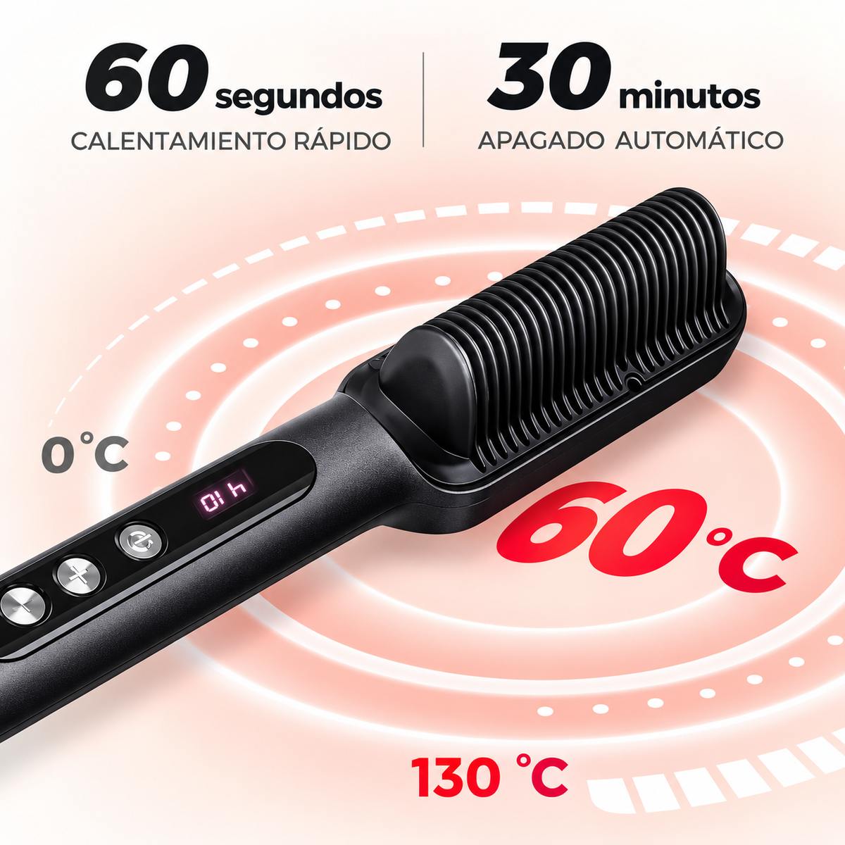 F900 · Cepillo alisador térmico